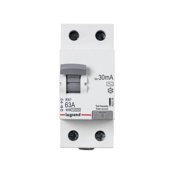 ВДТ Legrand 402026 2П 63А АC RX3 30мA