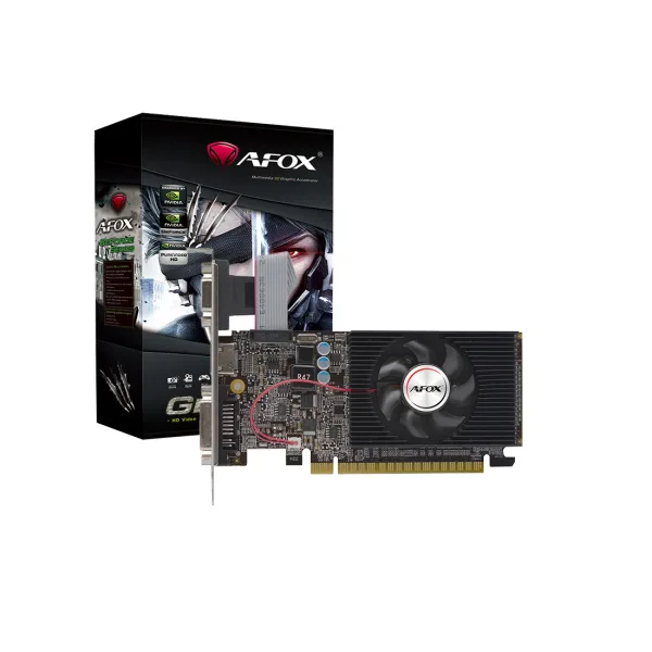 Видеокарта AFOX GT610 2GB D3 LP Single Fan (AF610-2048D3L7-V8)