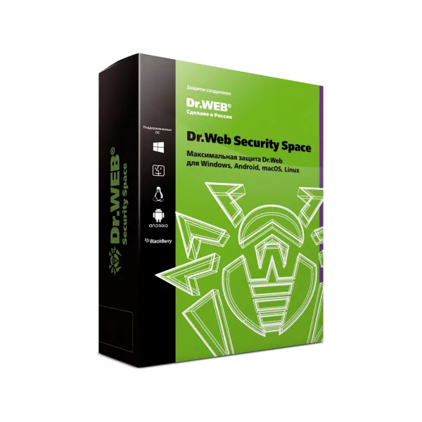 Электронная лицензия (ESD ключ) Dr.Web Security Space 12М 1 ПК новая