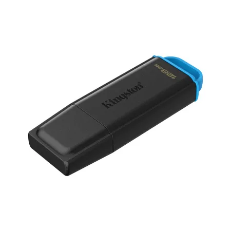 USB-накопитель Kingston DTXG2/128GB 128GB Чёрный/Голубой