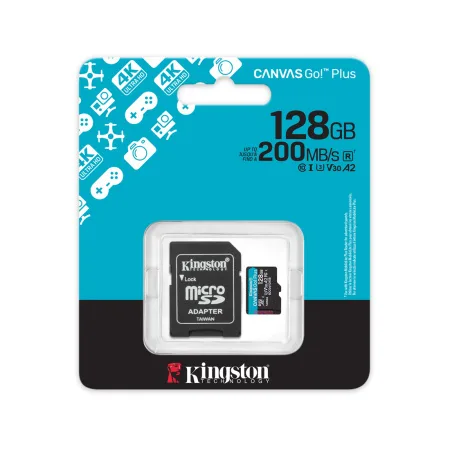 Карта памяти Kingston SDCG4/128GB Canvas Go Plus A2 U3 V30 128GB