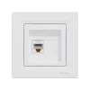 Розетка компьютерная SE EPH4300121 Asfora RJ45 кат. 5e в сборе белый