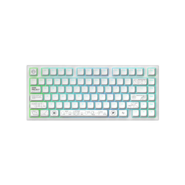 Клавиатура Dark Project ALU81A Terra Nova White