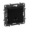 Информационная розетка одинарная Niloe Step RJ45 Кат.6 UTP Чёрный