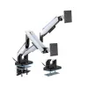 Настольный кронштейн с газлифтом XG MGG-1735D white для 2-х мониторов (17″-35″) Белый