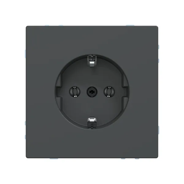 Розетка мех-м MERTEN MTN2301-6034 D-Life шторки винт.зажим антрацит