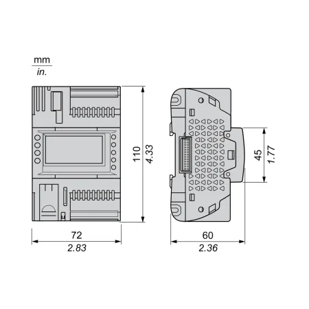 ПЛК М172 SE TM172ODM18R M172 дисплей 18 I/O 2 MODBUS