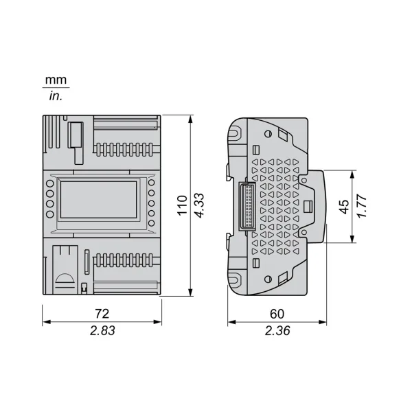 ПЛК М172 SE TM172ODM18R M172 дисплей 18 I/O 2 MODBUS