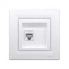 Розетка компьютерная SE EPH4700121 Asfora RJ45 кат. 6 в сборе белый