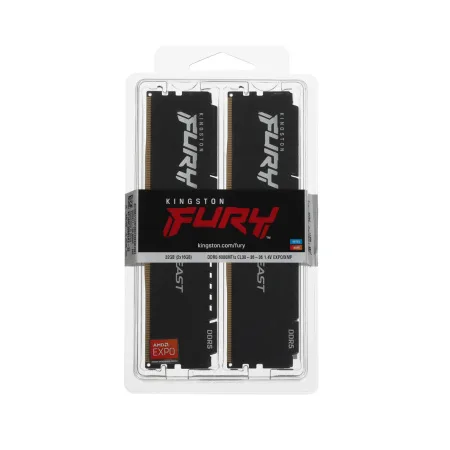 Комплект модулей памяти Kingston FURY Beast Black KF560C30BBEK2-32 DDR5 32GB (Kit 2x16GB) 6000MHz