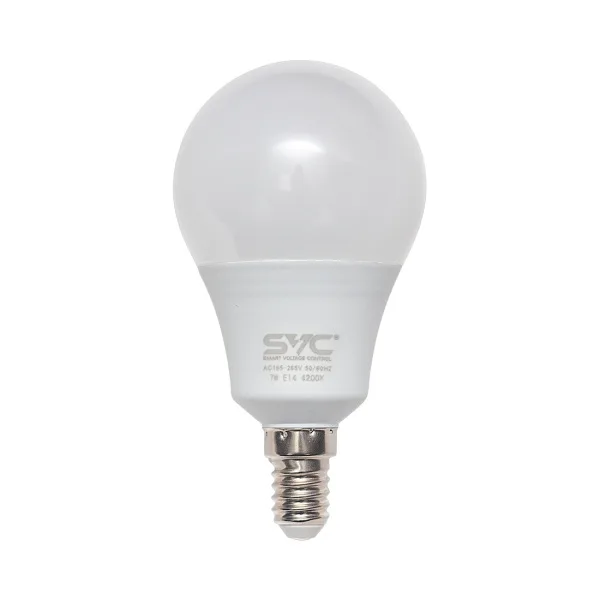 Эл. лампа светодиодная SVC LED G45-7W-E14-4200K, Нейтральный