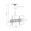 Кронштейн потолочный XG CFM-3786 для ТВ и мониторов, 37″-86″