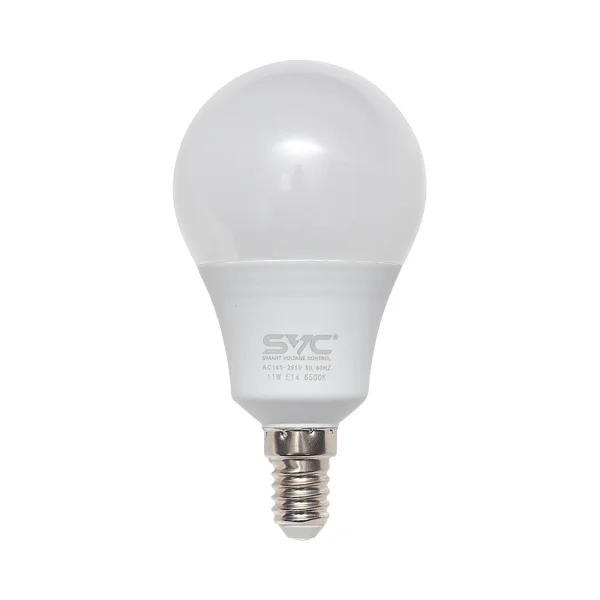 Эл. лампа светодиодная SVC LED G45-11W-E14-6500K, Холодный