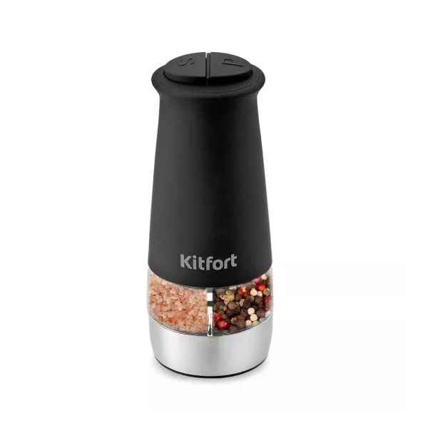 Электрическая мельница для соли и перца Kitfort КТ-6013-1 черный