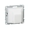 Вывод кабеля Suno IP21 с лицевой панелью без клемм Белый