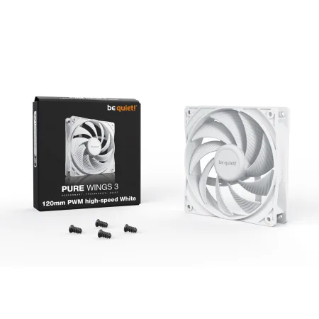Вентилятор для компьютерного корпуса Bequiet! Pure Wings 3 120mm PWM high-speed White