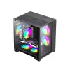Компьютерный корпус Gamemax Infinity Mini 7 ARGB Fans + Controller Black без Б/П