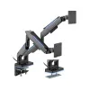 Настольный кронштейн с газлифтом XG MGG-1735D grey для 2-х мониторов (17″-35″) Серый