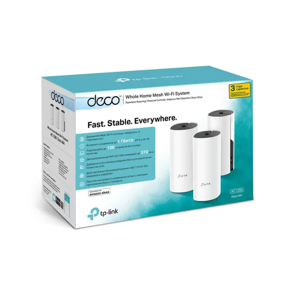 Беспроводная MESH-система Wi-Fi TP-Link Deco E4 (3-pack)