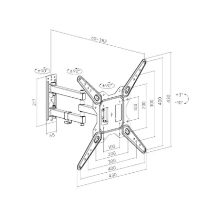 Кронштейн XG WA-2365T для ТВ и мониторов 23″-65″
