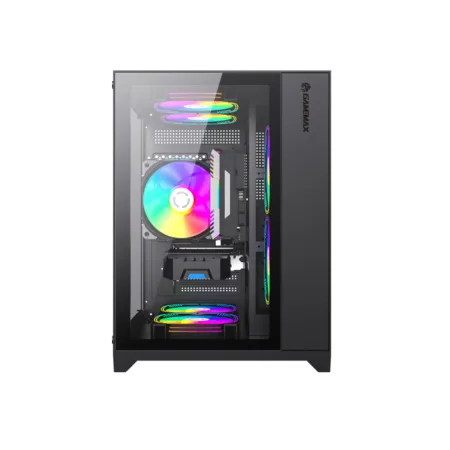 Компьютерный корпус Gamemax Infinity Mini 7 ARGB Fans + Controller Black без Б/П