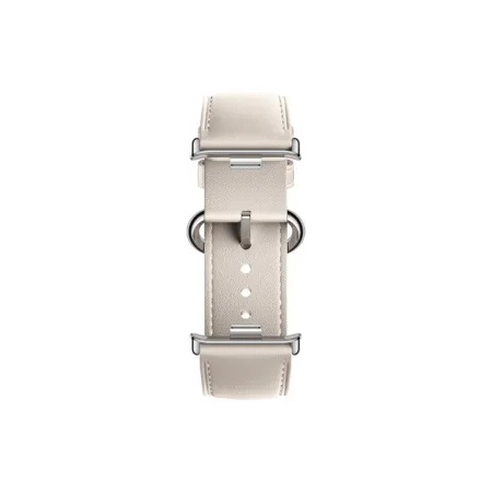 Кожаный сменный браслет Xiaomi Leather Quick Release Strap Cream white