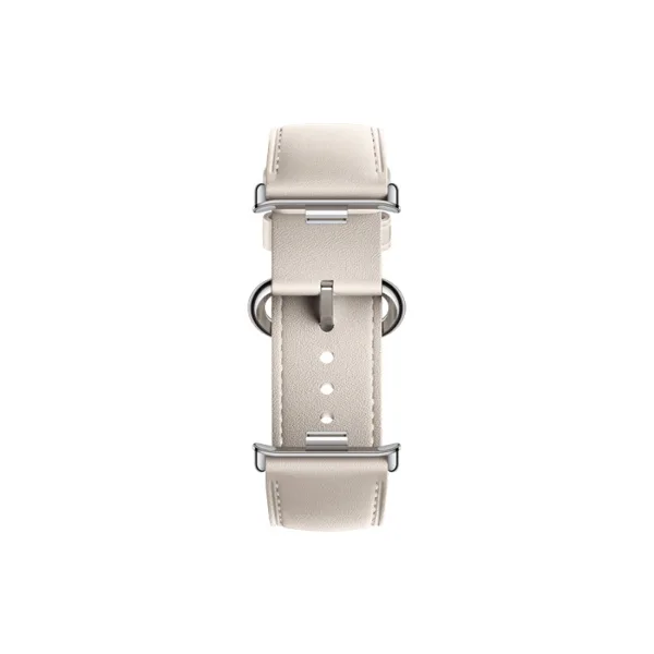 Кожаный сменный браслет Xiaomi Leather Quick Release Strap Cream white