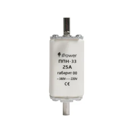 Предохранитель плавкий iPower ППН-33 25А габарит 00