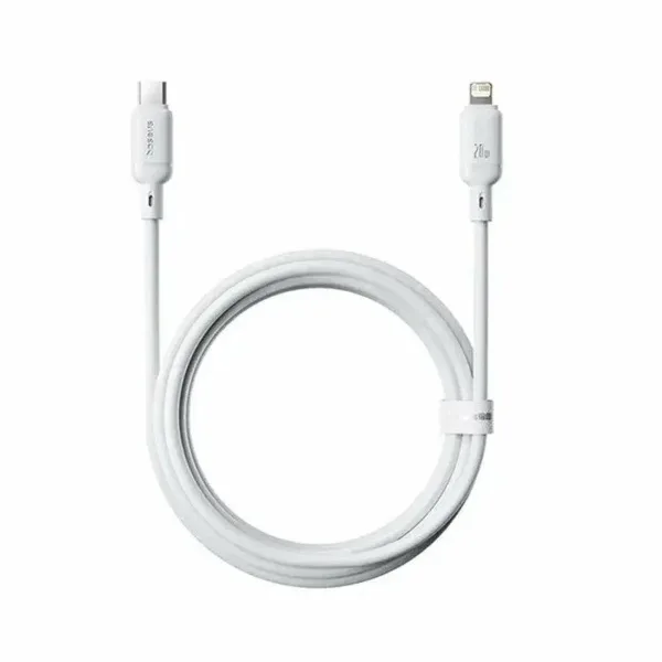 Интерфейсный кабель Baseus Silky Type-C to iP 20W 2m White (P10377700213-01)
