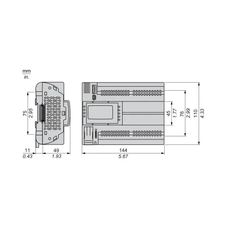 ПЛК М172 SE TM172PDG28RI M172 дисплей 28 I/O ETH 2 RS485