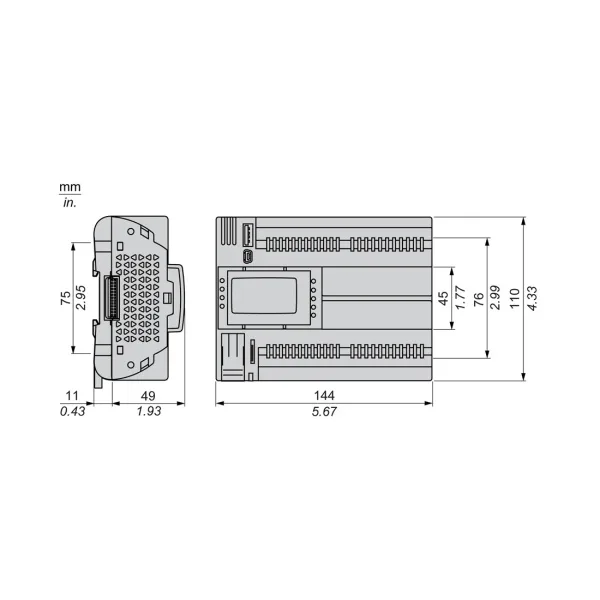 ПЛК М172 SE TM172PDG28RI M172 дисплей 28 I/O ETH 2 RS485