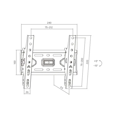 Кронштейн XG WB-1343T для ТВ и мониторов 13″-43″