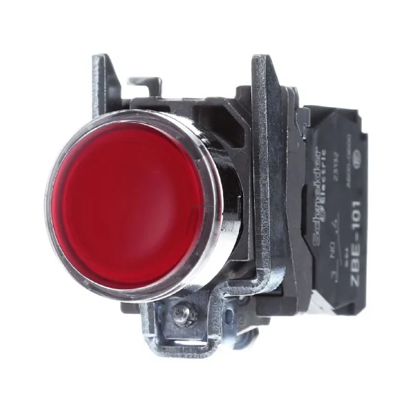 Кнопка SE XB4BW34G5 с возвр. с подсв. 22мм 48-120В красная