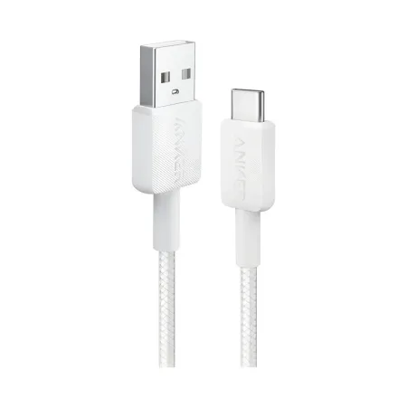 Интерфейсный кабель Anker 322 USB-A to USB-C 1М (A81H5G21) Белый