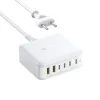 Адаптер питания Baseus EnerFill FH21 Desktop Charging Station 4C+2U 120W EU Moon White