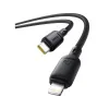 Интерфейсный кабель Baseus Silky Type-C to iP 20W 1m Cluster Black (P10377700113-00)