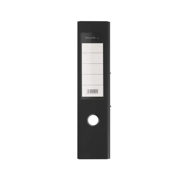 Папка-регистратор Deluxe с арочным механизмом, Office 3-BK19 (3″ BLACK), А4, 70 мм, чёрный