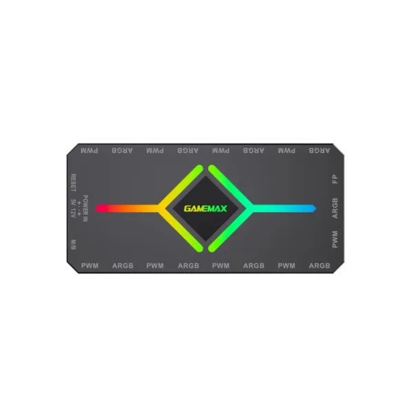 Контроллер подсветки Gamemax V4.0 ARGB+PWM HUB BK (12В)