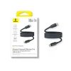Интерфейсный кабель Baseus Foamed Silicone Pro Magnetic USB-C to USB-C 100W Black 1m (E0426D00)