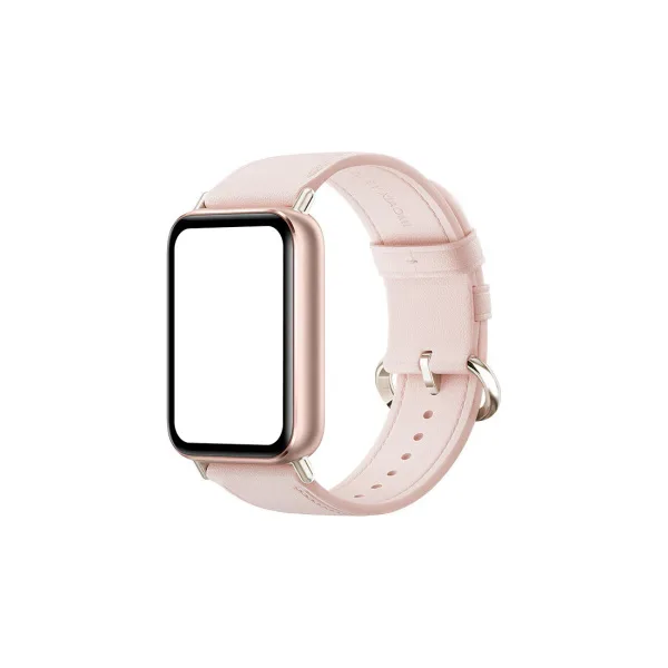 Кожаный сменный браслет Xiaomi Leather Quick Release Strap Sakura Pink