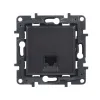 Информационная розетка одинарная Niloe Step RJ45 Кат.6 UTP Чёрный