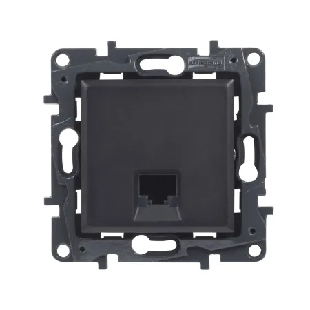 Информационная розетка одинарная Niloe Step RJ45 Кат.6 UTP Чёрный