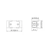 Адаптер переходной А-Оптик SC/APC-SC/UPC SM Simplex