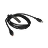 Интерфейсный кабель Baseus Pudding Type-C to Type-C 100W 1.2m Black (P10355702111-B1)