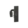 Розетка HDMI Bticino K4284P Living Now с накладкой на 1 модуль Чёрный