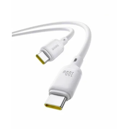 Интерфейсный кабель Baseus Silky Type-C to Type-C 100W 2m White (P10377704213-01)