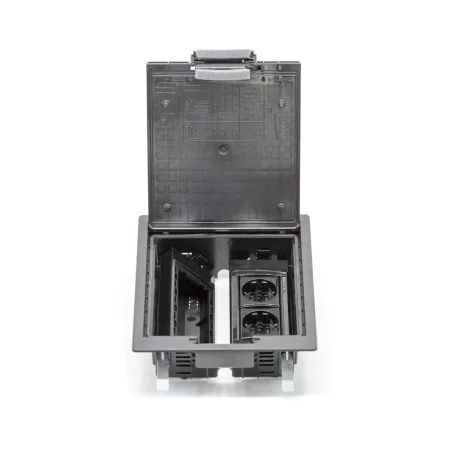 Лючок напольный c изменяемой глубиной DKC 88308 8 модулей Чёрный