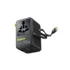 Адаптер питания Baseus EnerCore CG11 Universal Travel Adapter 70W 2AC+2U+2C Cosmic Black