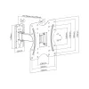 Кронштейн Brateck KLA27-221 для ТВ и мониторов, 23″-42″