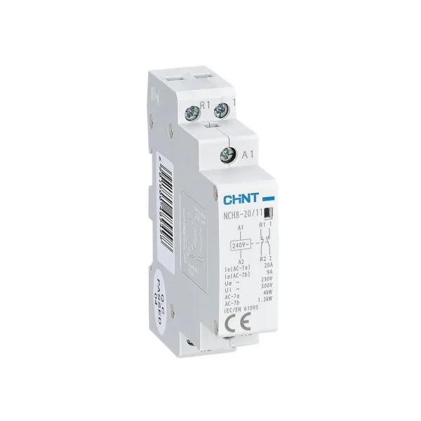Контактор модульный CHINT NCH8-20/11 20A 1НО+1НЗ AC220/230В 50Гц